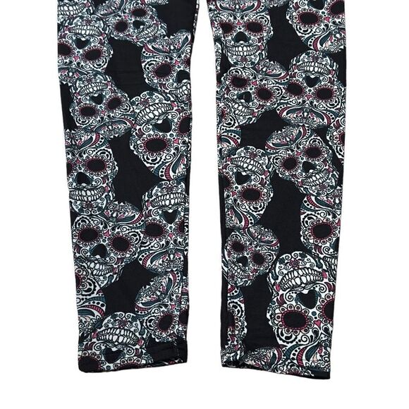 NWT EYE CANDY Skull Print Leggings MEDIUM - Picture 5 of 13